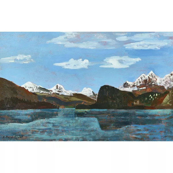 Roland Oudot — Lac de montagne.