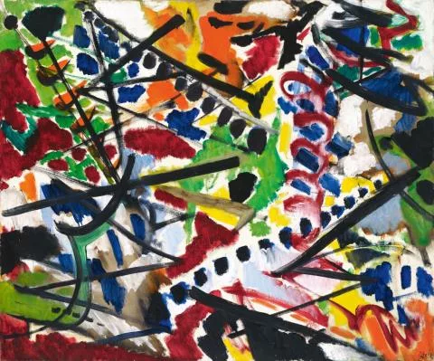 Ernst Wilhelm Nay — Mit Tropfenketten