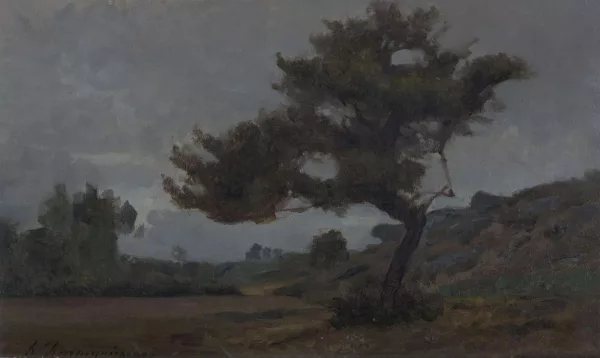 Henri Harpignies — Paysage à l'arbre