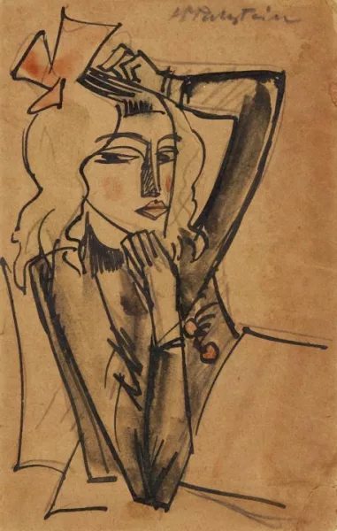 Max Pechstein — Krankes Mädchen