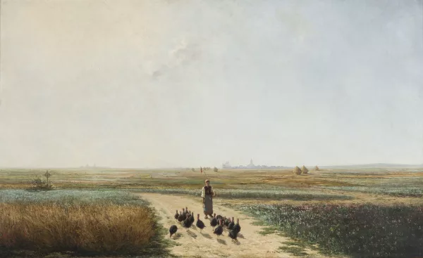 Armand Guéry — Paysanne et ses dindons