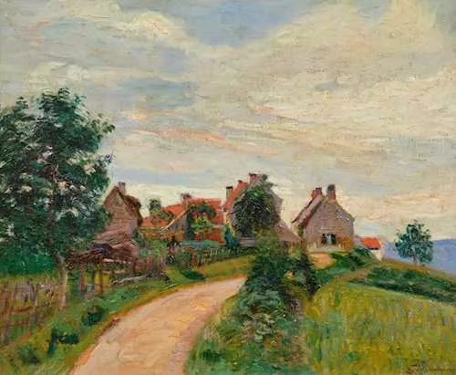 Armand Guillaumin — Village de Damiette. Circa 1885/86.