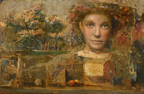 Mersad Berber — Femme dans un paysage,