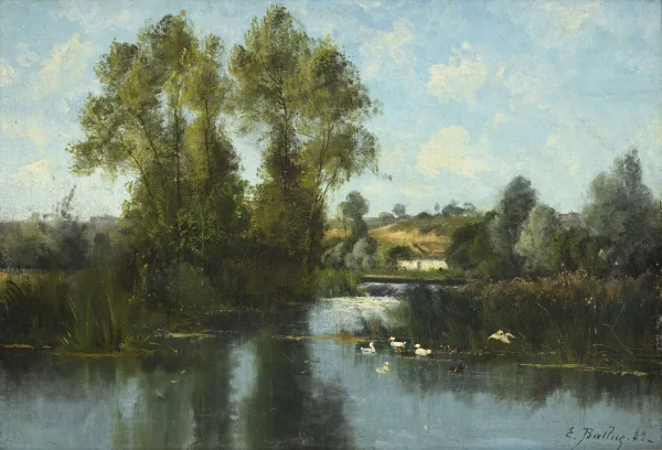 Pierre Ernest Ballue — "L'écluse à Montigny"
