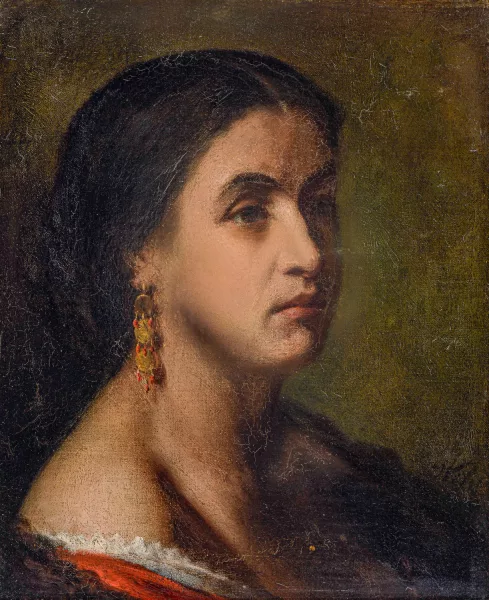 David Wilkie — Attribué à David Wilkie — Portrait de femme,