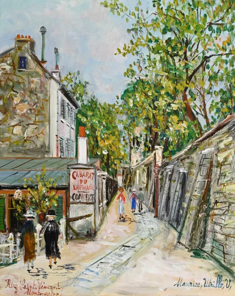 Maurice Utrillo — "Lapin Agile, rue Saint-Vincent à Montmartre"