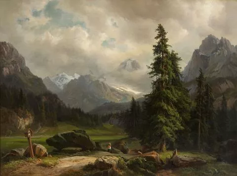 Carl Hummel — Gebirgslandschaft