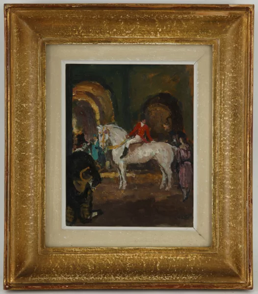 Jean Louis Marcel Cosson — Marcel Cosson (1878-1956), \\Coulisses au cirque\\,