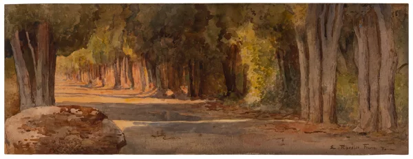 Ettore Roesler Franz — Beschattete Allee