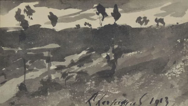 Henri Harpignies — Paysage de montagne