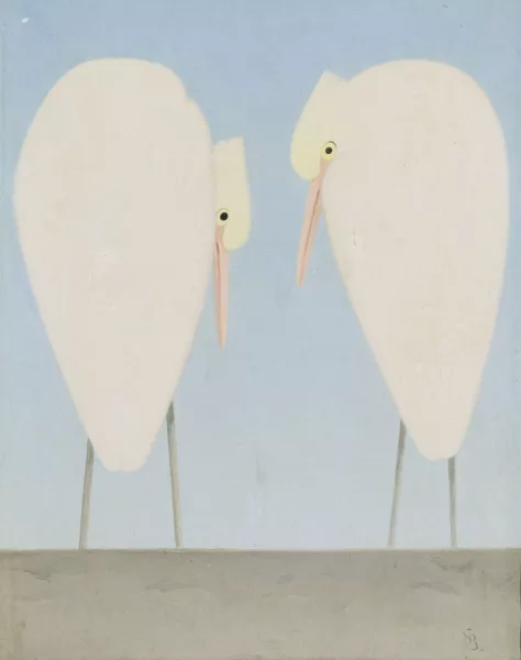Simon Bussy — Deux grandes aigrettes
