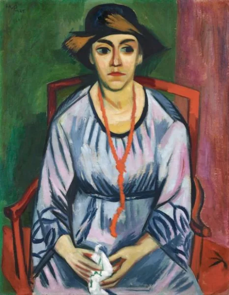 Max Pechstein — Das blaue Kleid: Bildnis Frau Dr. Plietzsch