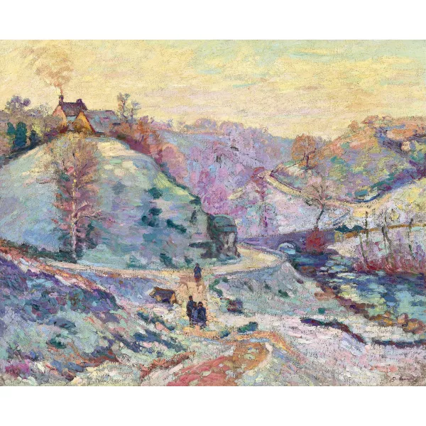 Armand Guillaumin — "Le pont Charraud, gelée blanche".