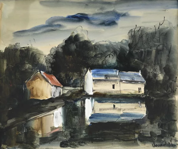 Maurice de Vlaminck — Maisons au bord de l'eau