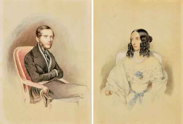 Josef Kriehuber — Attribué à Kriehuber, Josef — , zugeschrieben Gegenstücke