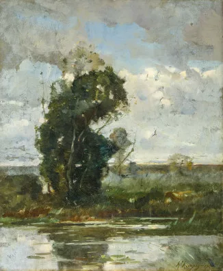 Henri Harpignies — Flusslandschaft