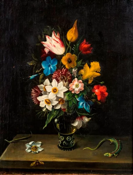 Jan van Kessel le Jeune — Suiveur de Jan van Kessel — Bouquets de fleurs,