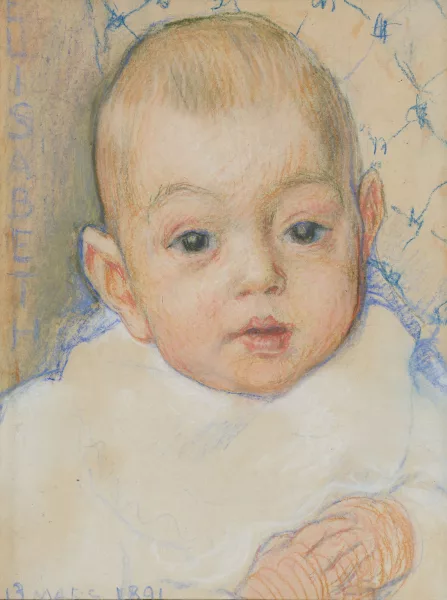 Théo Van Rysselberghe — Portrait d'Elisabeth bébé,
