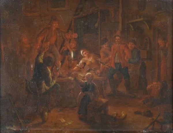 Jan Steen — Suiveur de Jan Steen — Scène de taverne