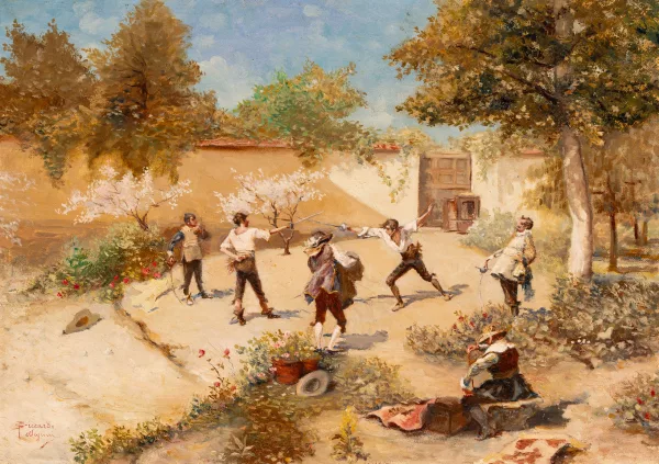 Riccardo Pellegrini — Fechterszene