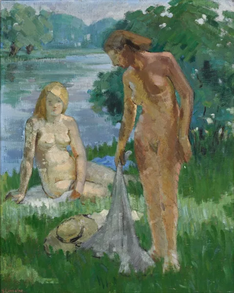 Yvonne Lemoine — Nu au bord du lac