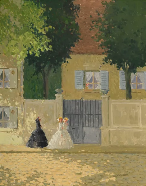 André Pécoud — Jeunes filles et leur chaperon,