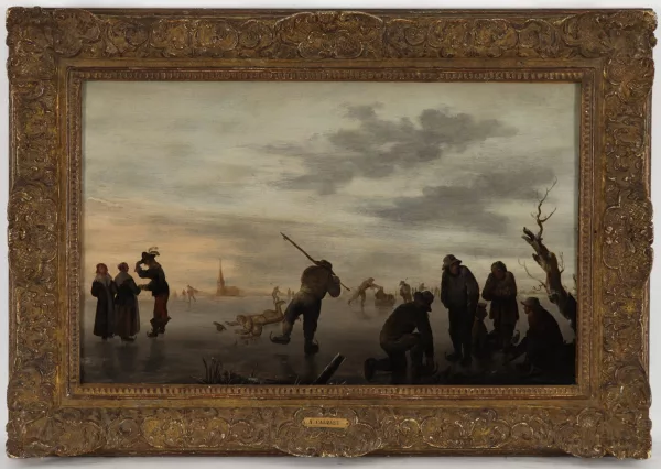 Abraham Susenier — Abraham Susenier (c.1620-1664), Patineurs sur un lac