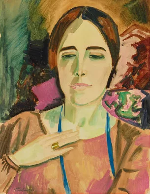 Max Pechstein — Bildnis einer Frau, 1923