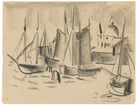 Max Pechstein — Segelboote