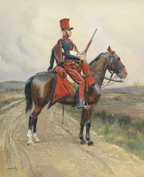 Édouard Detaille — Sixième Régiment de chasseur à cheval