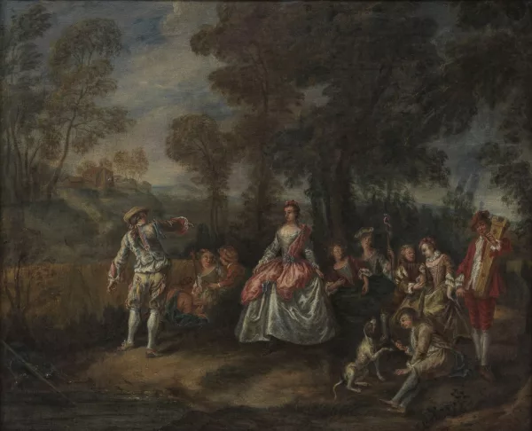 Antoine Watteau — Dans le goût de Jean Antoine Watteau — Réunion champêtre