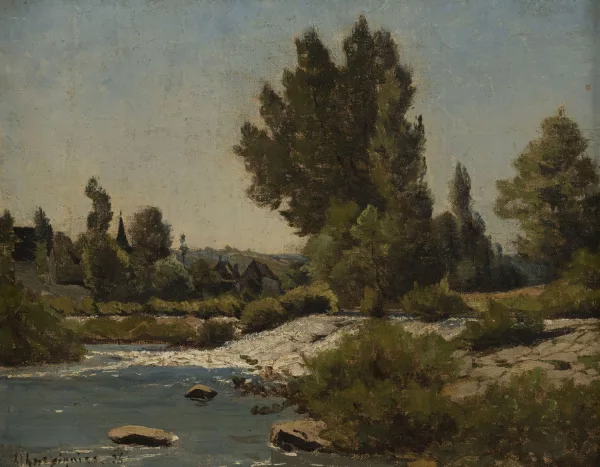 Henri Harpignies — Bord de fleuve,