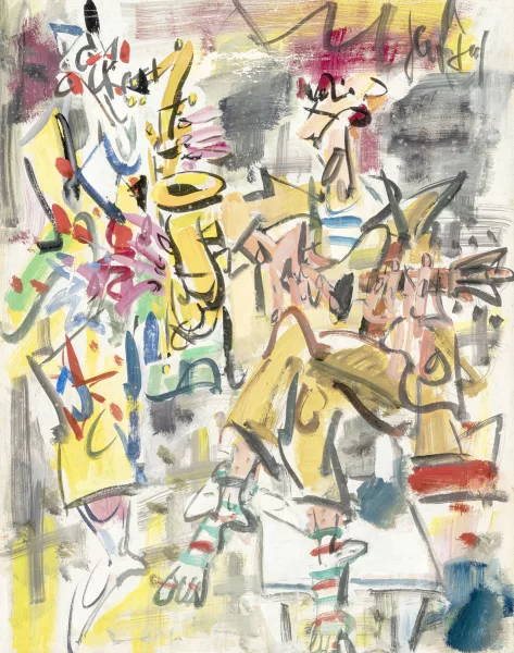 Eugène Paul — 2 clowns musiciens