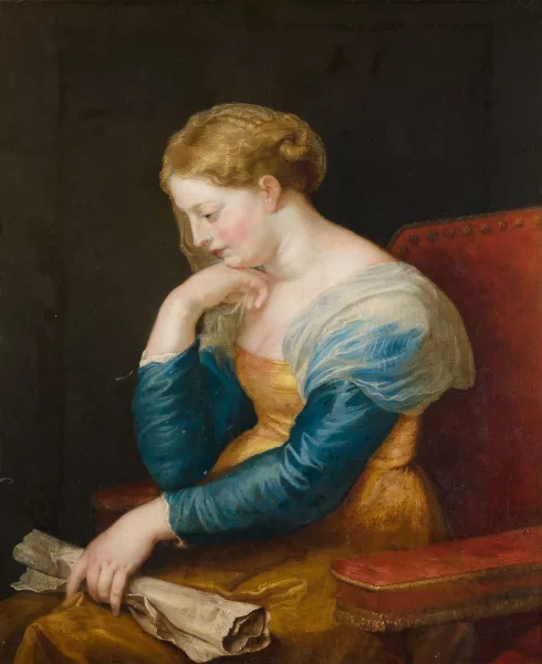 Pierre Paul Rubens — in der Art Junge Frau nach der Lektüre eines Briefes