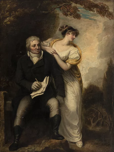 John Hoppner — Portraits présumés de Philippe-Jacques II de Loutherbourg et sa femme Lucie