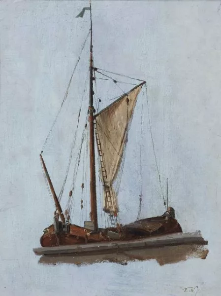Friedrich Nerly — Venezianisches Lastenboot