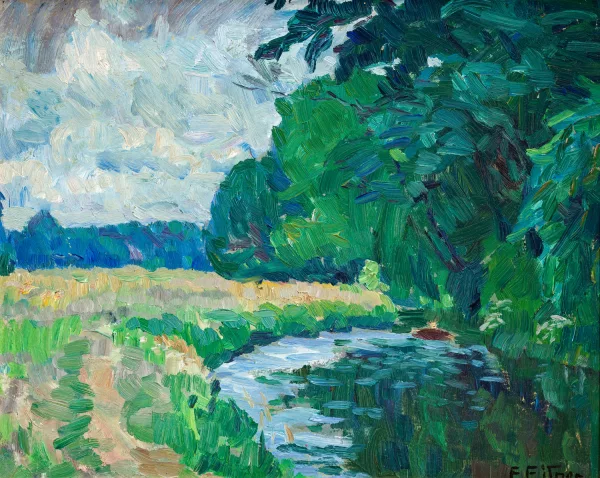 Ernst Eitner — "Sommer am Alster",
