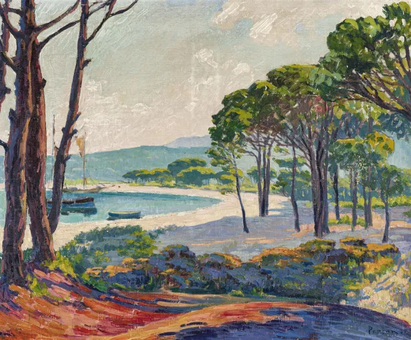 Henri Person — Paysage lacustre,