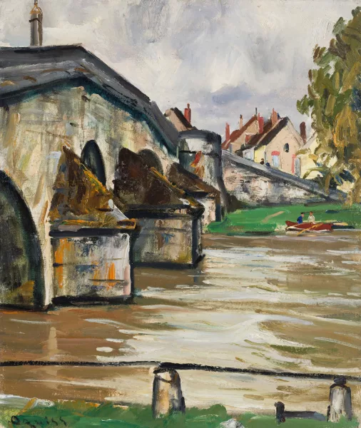 Takanori Oguiss — Villeneuve-sur-Yonne, Pont Saint-Nicolas"