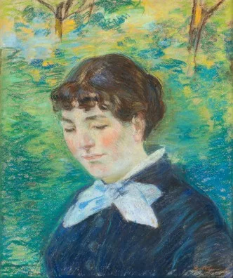 Armand Guillaumin — Portrait de jeune fille, um 1905