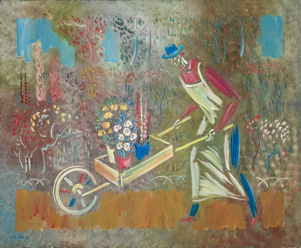 Vytautas Kasiulis — Vendeur de fleurs,