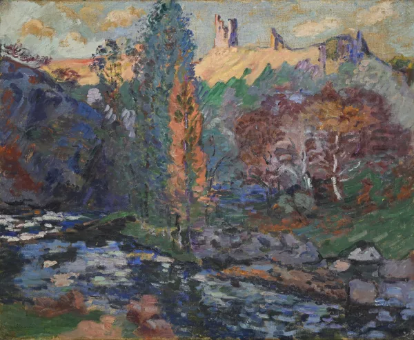 Armand Guillaumin — Rivière à Crozant avec le moulin Brigand et ses ruines