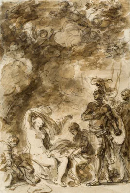 Jean-Honoré Fragonard — Obert fait donner des vêtements à Olympe