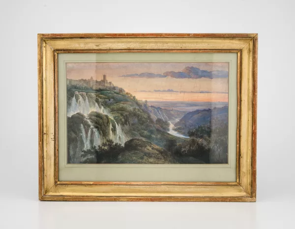 Charles-François Daubigny — Attribué à Charles François Daubigny — Les cascades de Tivoli