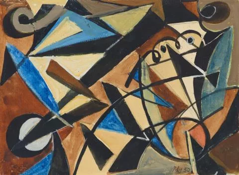 Ernst Wilhelm Nay — Komposition / Figurale-Helion
