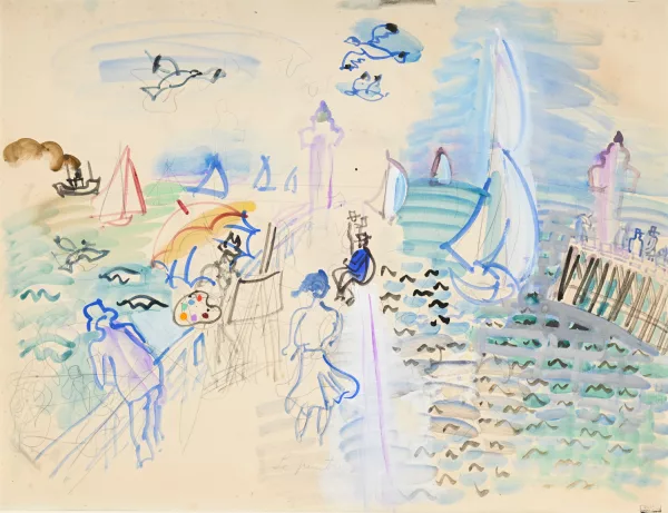 Raoul Dufy — "Les jetées de Trouville-Deauville"