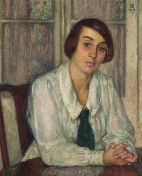 Théo Van Rysselberghe — Portrait d'Elisabeth Van Rysselberghe,