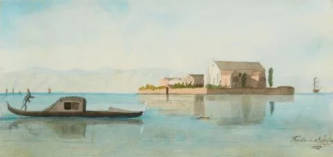 Friedrich Nerly — Insel in der Lagune von Venedig