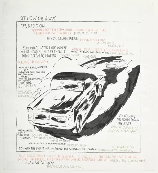 Raymond Pettibon — "See how she runs"