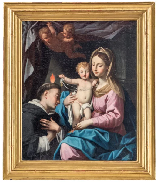 Carlo Maratta — Suiveur de Carlo Maratti — La Bénédiction de Saint Antoine de Padoue,